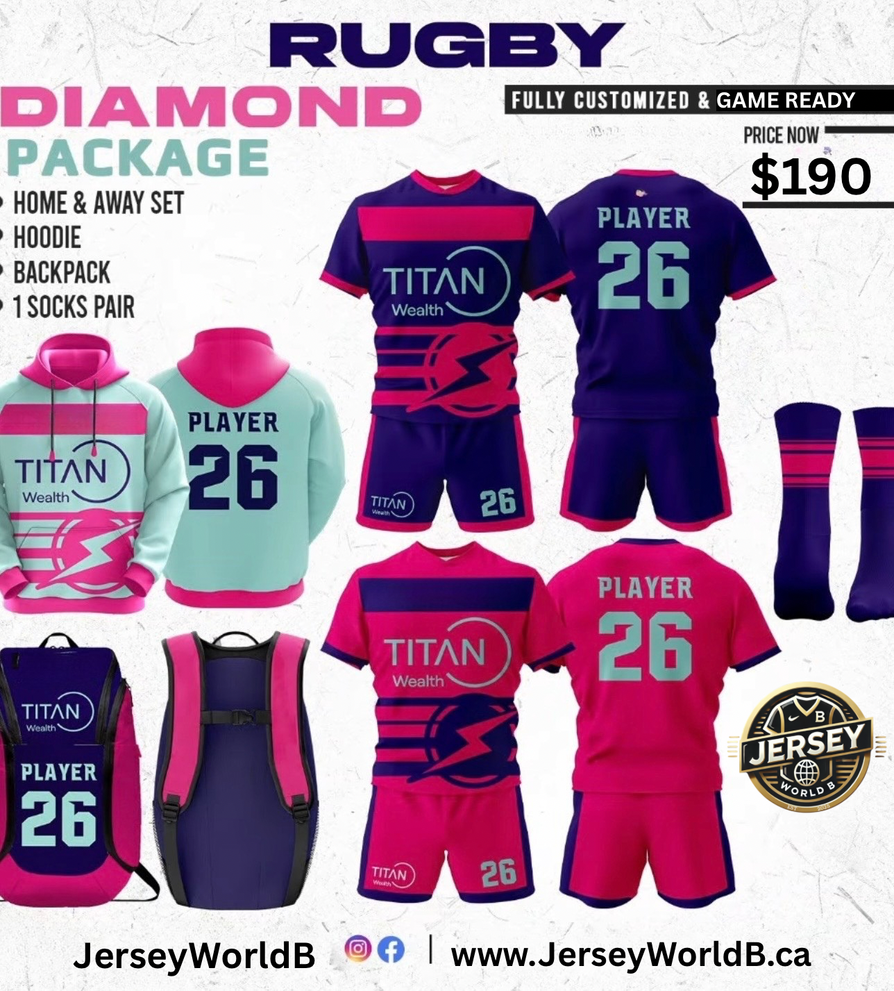 Rugby Diamond Package 1