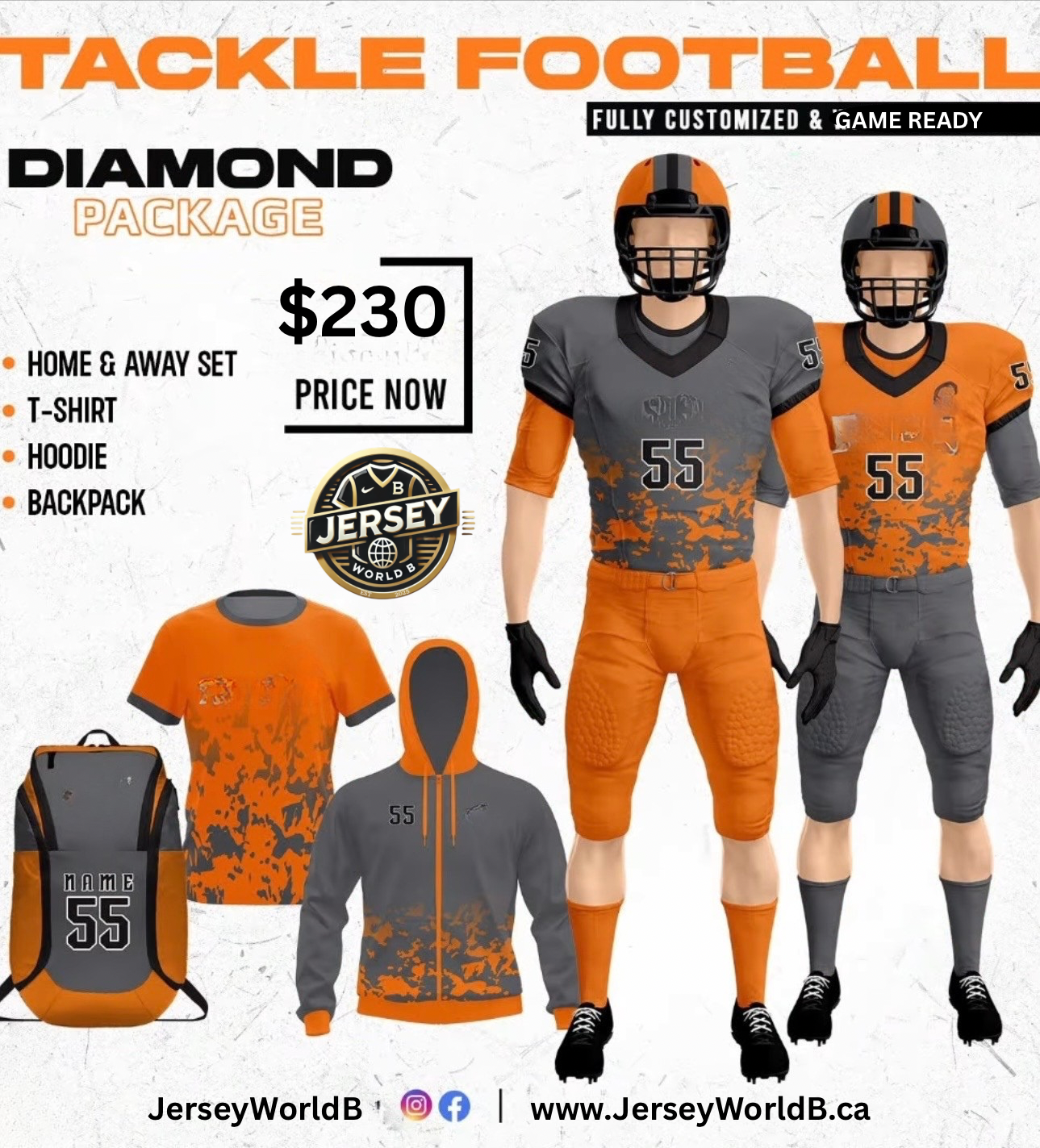 Tackle Football Diamond Package 1